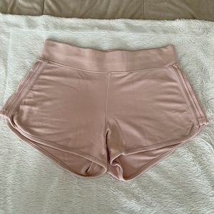 GUC Athleta Serenity shorts in pale baby pink S